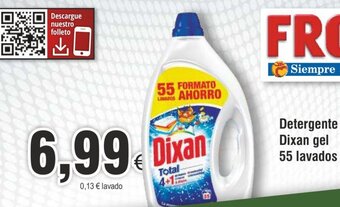 FROIZ Detergente Dixan gel 55 lavados oferta