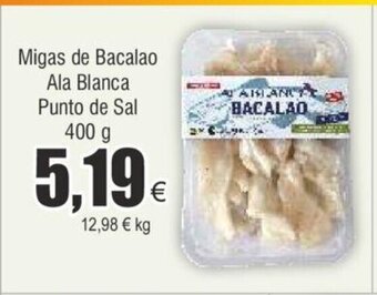 FROIZ Migas de Bacalao Ala Blanca Punto de Sal 400 g oferta