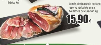 FROIZ Jamón deshuesado serrano Froiz reserva reducido en sal 14 meses de curación kg oferta