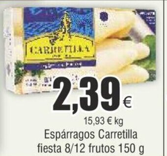 FROIZ Espárragos Carretilla fiesta 8/12 frutos 150 g oferta