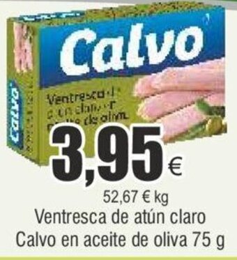 FROIZ Ventresca de atún claro Calvo en aceite de oliva 75 g oferta
