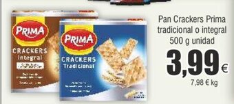 FROIZ Pan Crackers Prima tradicional o integral 500 g unidad oferta