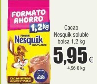 FROIZ Cacao Nesquik soluble bolsa 1,2 kg oferta
