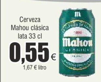FROIZ Cerveza Mahou clásica lata 33 cl oferta