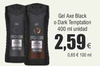 FROIZ Gel Axe Black o Dark Temptation 400 ml unidad oferta