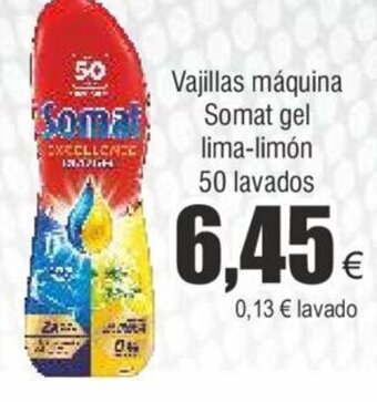 FROIZ Vajillas máquina Somat gel lima-limón 50 lavados oferta