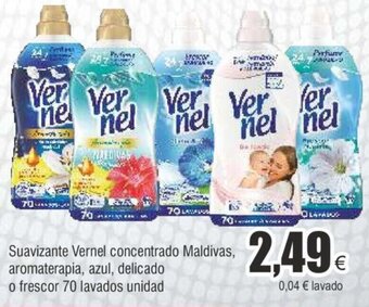 FROIZ Suavizante Vernel concentrado Maldivas, aromaterapia, azul, delicado o frescor 70 lavados unidad oferta