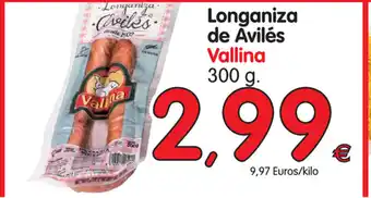 Alimerka Vallina Longaniza de Avilés 300g oferta