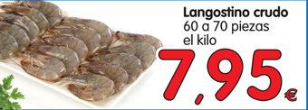 Alimerka Langostino crudo 60 a 70 piezas el kilo oferta