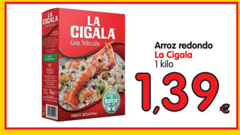 Alimerka La Cigala Arroz redondo 1 kilo oferta