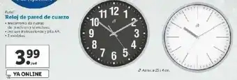Lidl Reloj de pared de cuarzo oferta