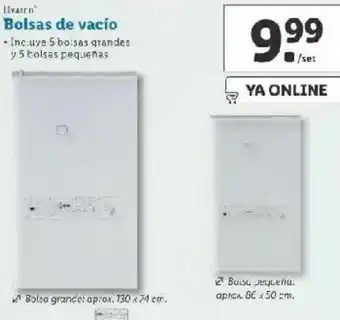 Lidl Bolsas de vacío oferta