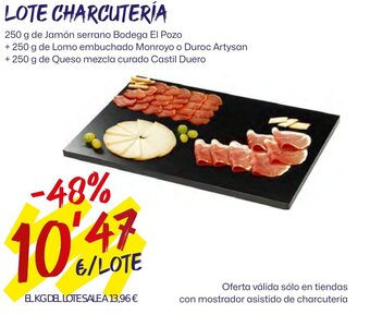 AhorraMas LOTE CHARCUTERÍA oferta