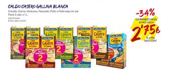 AhorraMas CALDO CASERO GALLINA BLANCA oferta