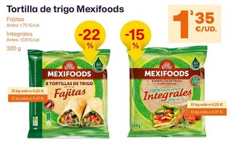 AhorraMas Tortilla de trigo Mexifoods oferta