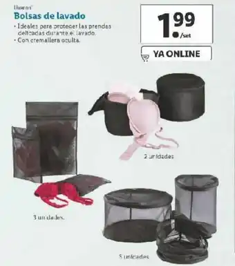 Lidl Bolsas de lavado oferta