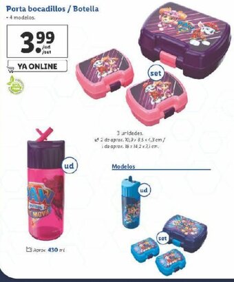 Lidl Porta bocadillos / Botella oferta