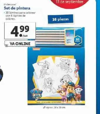 Lidl Undercover Set de pintura oferta