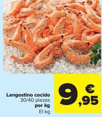 Carrefour Market Langostino cocido 30/40 piezas oferta