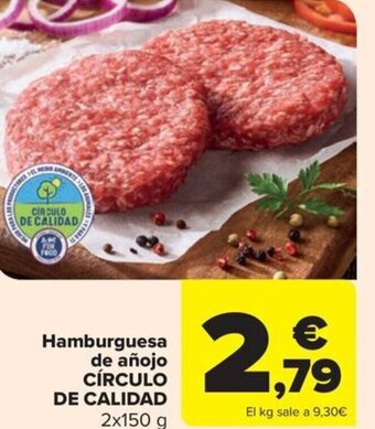 Carrefour Market Hamburguesa de añojo CÍRCULO DE CALIDAD 2x150 g oferta
