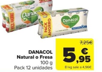 Carrefour Market DANACOL Natural o Fresa oferta