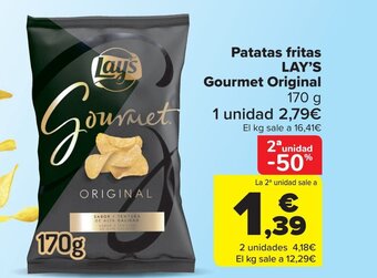 Carrefour Market Patatas fritas LAY'S Gourmet Original 170 g oferta