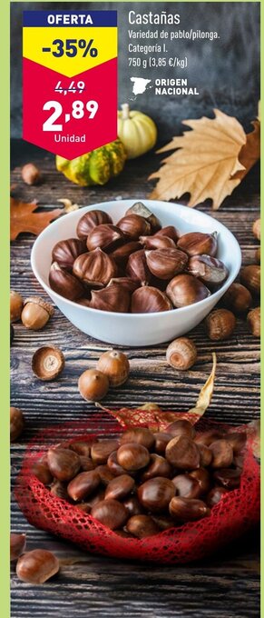 ALDI Castañas oferta