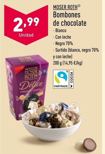 ALDI MOSER ROTH Bombones de chocolate oferta