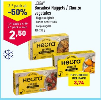 ALDI HEURA Bocados/ Nuggets / Chorizo vegetales oferta