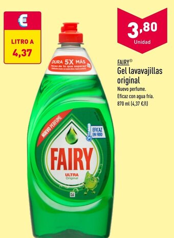 ALDI FAIRY Gel lavavajillas original oferta