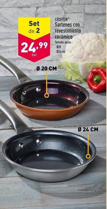 ALDI CROFTON Sartenes con revestimiento cerámico oferta