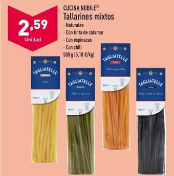 ALDI CUCINA NOBILE Tallarines mixtos oferta