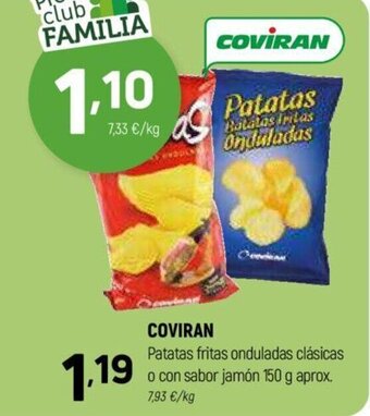 Coviran COVIRAN Patatas fritas onduladas clásicas oferta