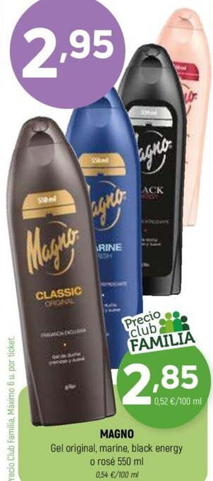 Coviran MAGNO Gel original, marine, black energy oferta