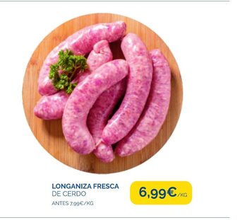 Cash Ecofamilia LONGANIZA FRESCA DE CERDO oferta
