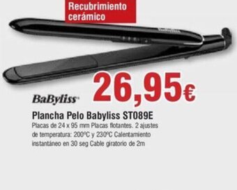 FROIZ Plancha Pelo Babyliss ST089E oferta