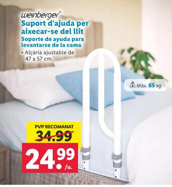 Lidl Suport d'ajuda per aixecar-se del llit Soporte de ayuda para levantarse de la cama oferta