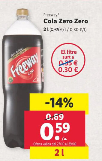 Lidl Freeway® Cola Zero Zero oferta
