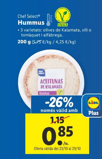 Lidl Chef Select® Hummus oferta