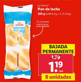 Lidl Pan de leche oferta