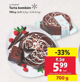 Lidl Tarta bombón oferta