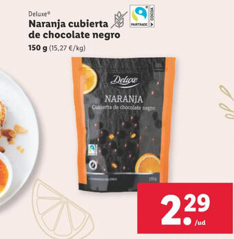 Lidl Naranja cubierta de chocolate negro oferta