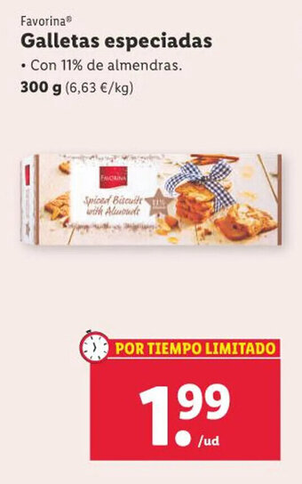 Lidl Galletas especiadas oferta
