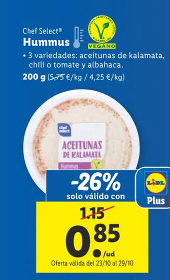 Lidl Chef Select® Hummus oferta