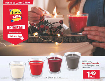 Lidl Vela perfumada oferta