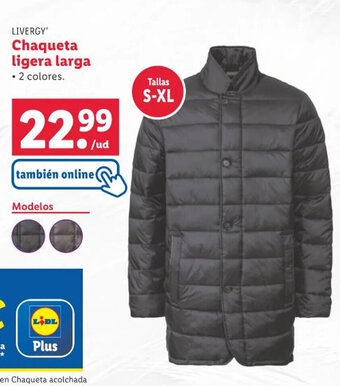 Lidl Chaqueta ligera larga • 2 colores. oferta