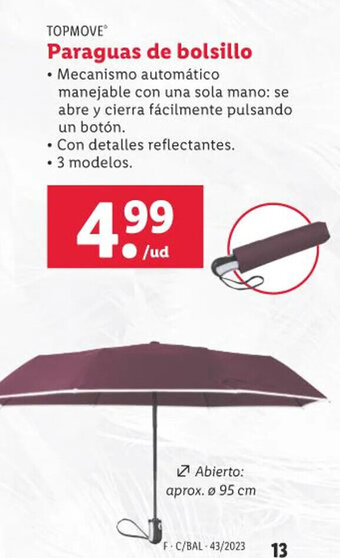 Lidl Paraguas de bolsillo oferta