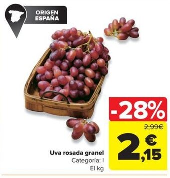 Carrefour Uva rosada granel oferta