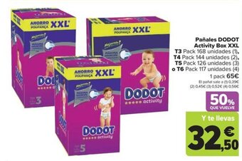 Carrefour Pañales DODOT Activity Box XXL oferta