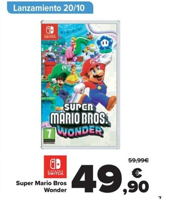 Carrefour Super Mario Bros Wonder oferta